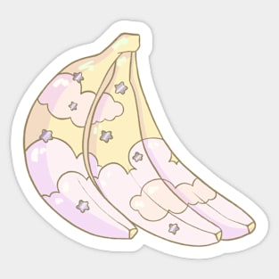 Cloud Bananas Sticker